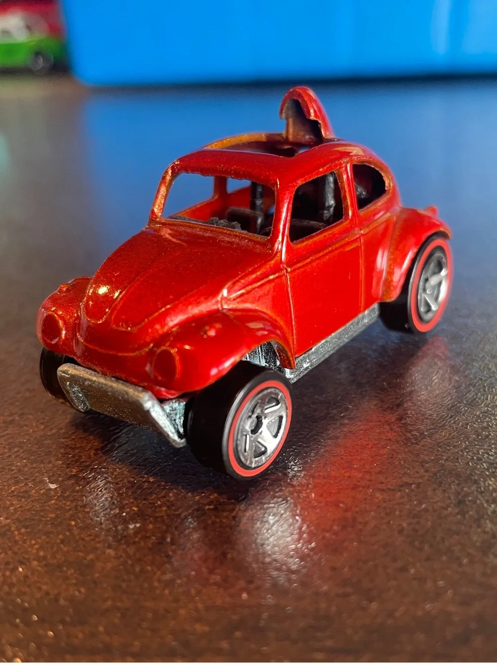 Hot Wheels Redline Series VW Volkswagen Baja Bug Beetle Red Orange Metallic